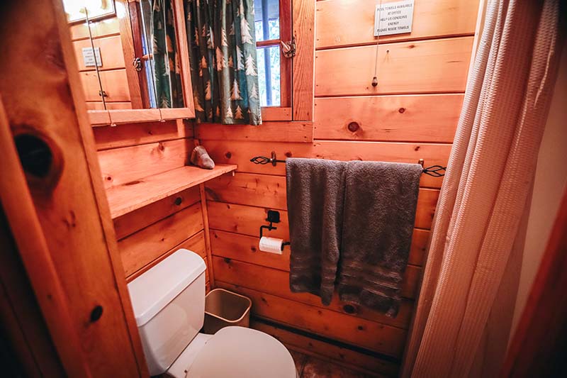 Cabin 11 bathroom.