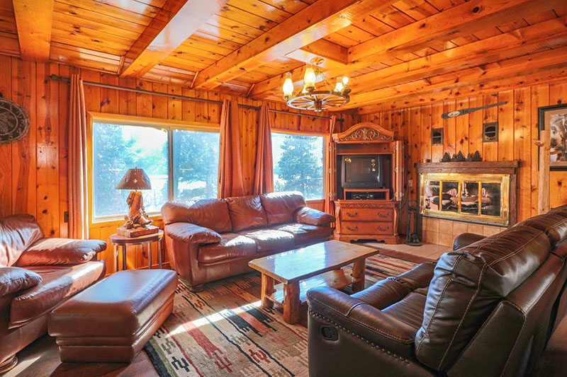 Cabin 1 living room.