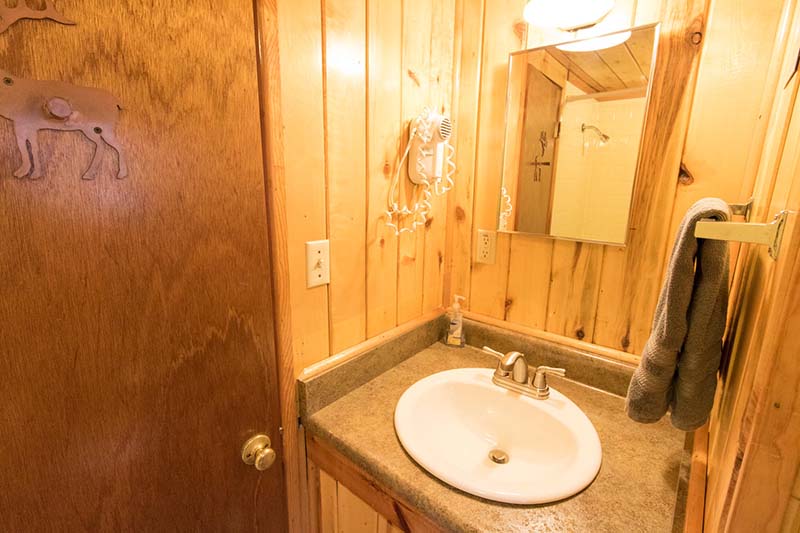 Cabin 15 bathroom.