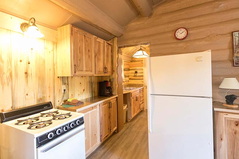 Cabin 23 kitchen.