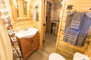 Cabin 23 bathroom.