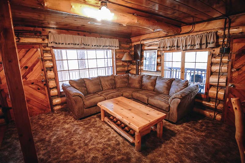 Cabin 27 living room.
